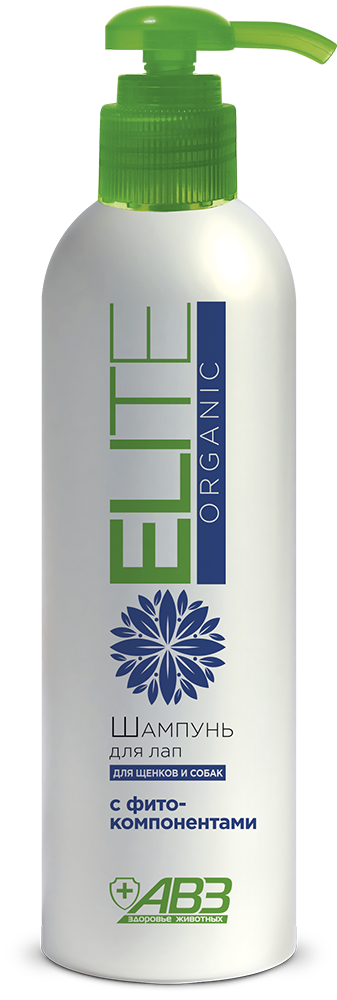 Elite Organic шампунь для лап с фитокомпонентами